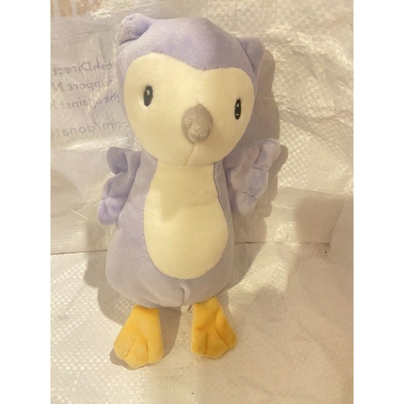 Leika Plush Purple White Owl Bird Soft Toy Stuffed Animal...